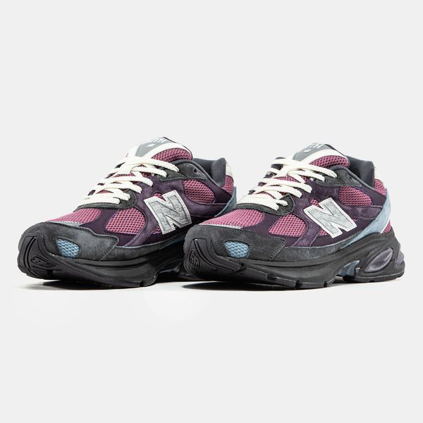 Сірі кросівки унісекс New Balance 2010 KITH Burgundy х Нью Беланс 37 ALL21926 фото