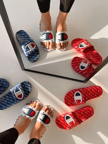Шльопанці червоні літні Чемпіон Сліпперс унісекс Champion Slippers Red 37 ALL06805W фото