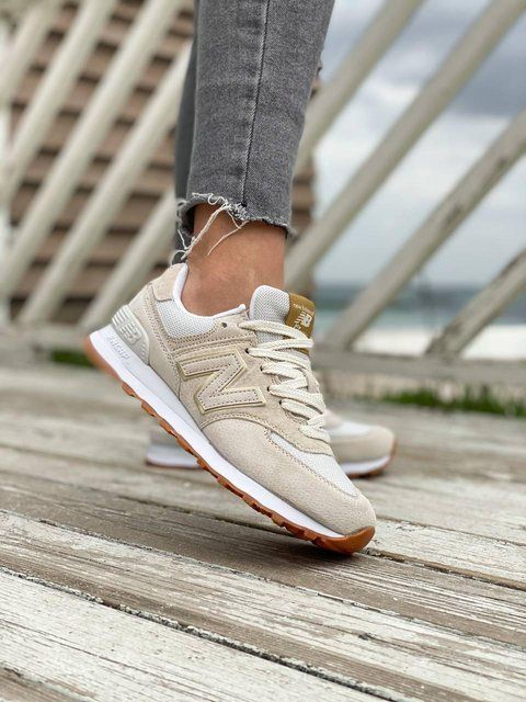 Жіночі бежеві кросівки New Balance 574 Beige х Нью Беланс 36 ALL06248 фото