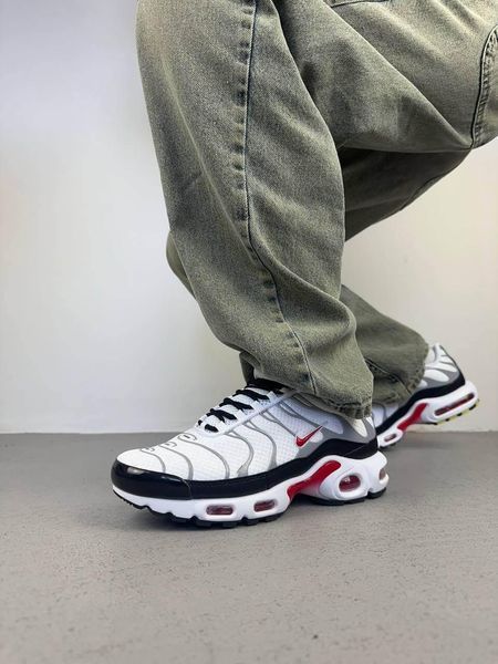 Чоловічі білі кросівки Nike Air Max TN Plus White Photon Dust Varsity Red х Ейр Макс ТН 40 ALL15789 фото