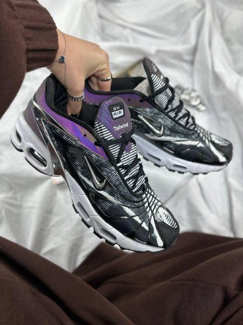 Чоловічі чорні кросівки Nike Air Max TailWind 5 Skepta Black White Silver x Скепта 40 ALL18792 фото