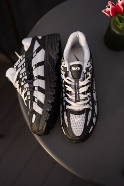 Чорно-білі кросівки унісекс Nike P-6000 Black Grey х Найк 36 ALL20947 фото