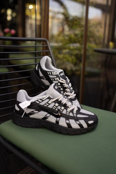 Чорно-білі кросівки унісекс Nike P-6000 Black Grey х Найк 36 ALL20947 фото
