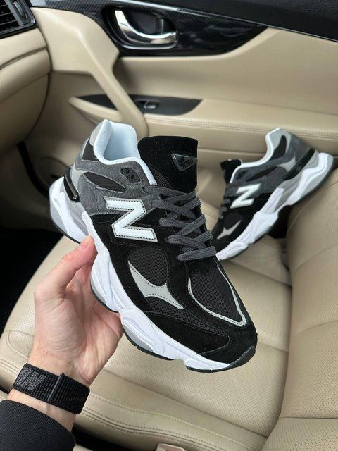 Чоловічі чорні кросівки New Balance 9060 Black Grey White х Нью Беланс 41 ALL20317 фото