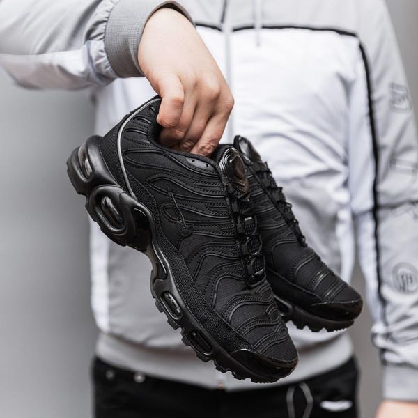 Чорні кросівки унісекс Nike Air Max TN Black Waterproof х Ейр Макс ТН 37 ALL19193 фото