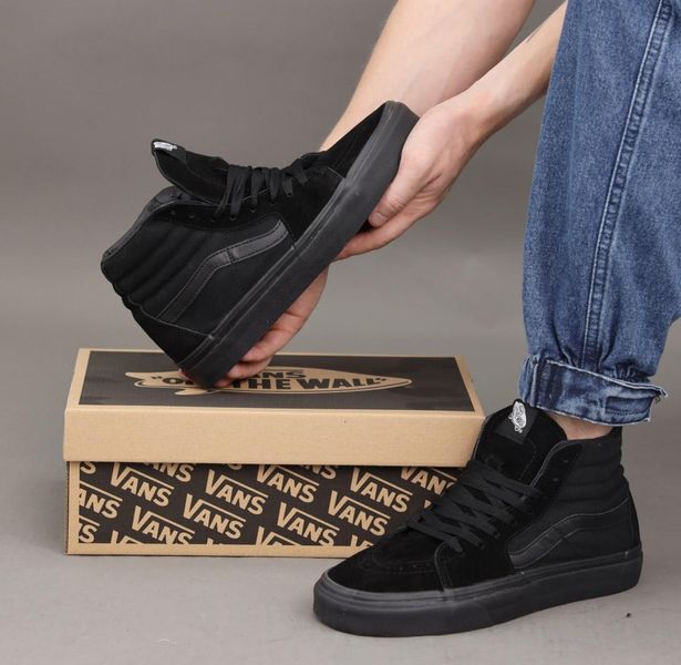 Чорні високі кеди Vans Old Skool SK8 High Black х Ванс 41 ALL11036 фото