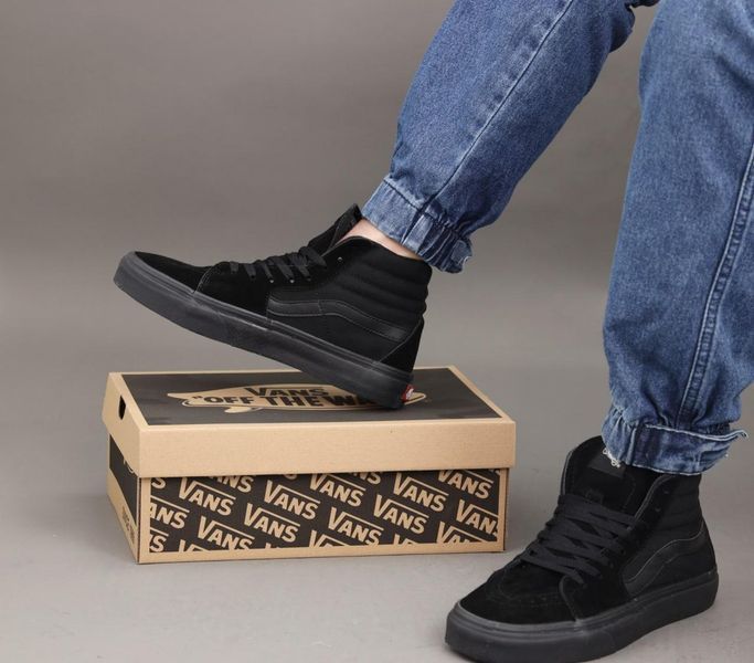 Чорні високі кеди Vans Old Skool SK8 High Black х Ванс 41 ALL11036 фото