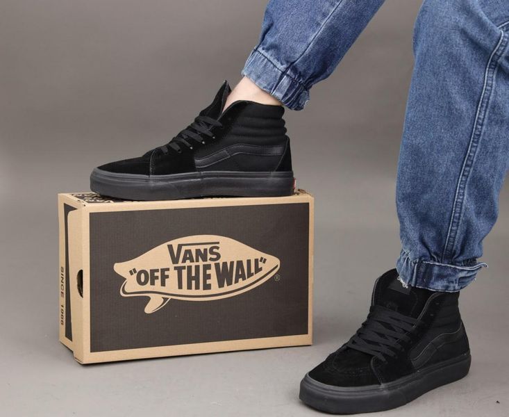 Чорні високі кеди Vans Old Skool SK8 High Black х Ванс 41 ALL11036 фото