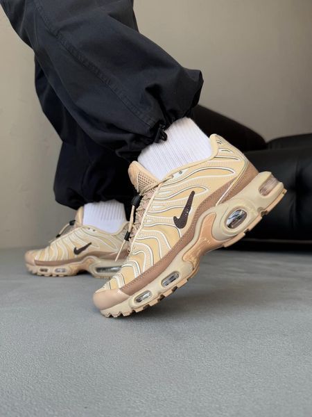 Бежеві кросівки унісекс Nike Air Max Tn Plus Beige Sesame х Ейр Макс ТН Плюс 36 ALL18078 фото
