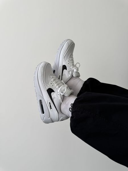 Білі кросівки унісекс Nike Air Max 90 Classic White х Ейр Макс 36 ALL18832 фото