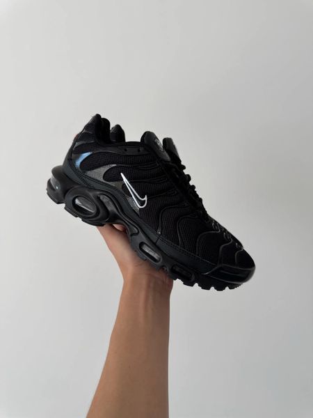 Чоловічі чорні кросівки Nike Air Max TN Plus Black White Logo х Ейр Макс ТН 40 ALL11232 фото