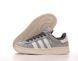 Жіночі сірі кросівки замшеві Adidas Campus Grey White x Адидас Кампус 36 ALL16349 фото 1