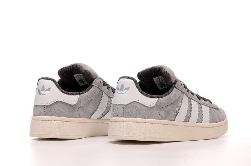 Жіночі сірі кросівки замшеві Adidas Campus Grey White x Адидас Кампус 36 ALL16349 фото