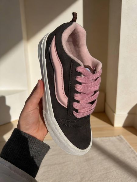 Жіночі коричневі кеди Vans KNU Skool Brown Pink х Ванс 36 ALL24714 фото