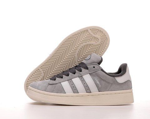 Жіночі сірі кросівки замшеві Adidas Campus Grey White x Адидас Кампус 37 ALL16349 фото
