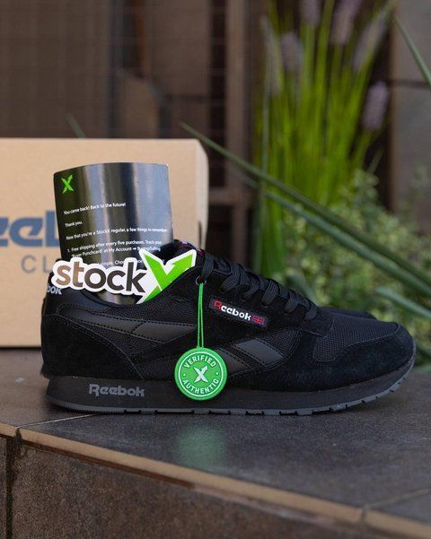 Чоловічі чорні кросівки Reebok Classic Black х Рібок 41 ALL16899 фото