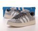 Жіночі сірі кросівки замшеві Adidas Campus Grey White x Адидас Кампус 37 ALL16349 фото 7