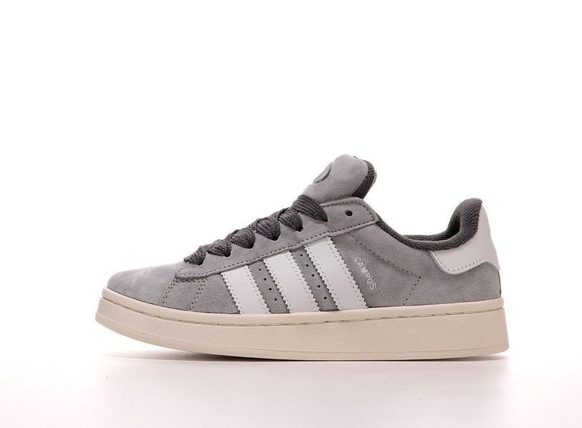 Жіночі сірі кросівки замшеві Adidas Campus Grey White x Адидас Кампус 37 ALL16349 фото