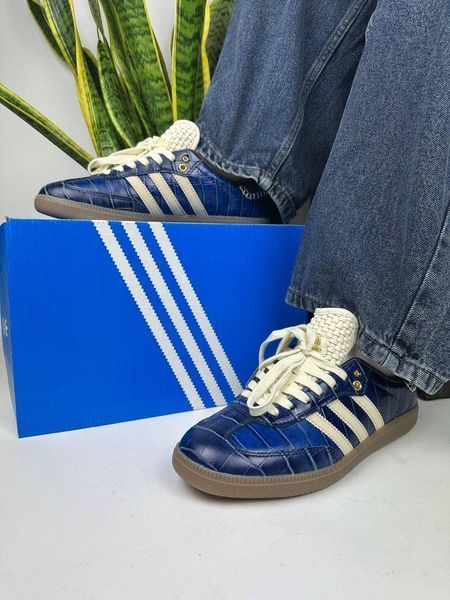 Жіночі сині кросівки Adidas Samba Wales & Bonner Blue x Самба 36 ALL23778 фото