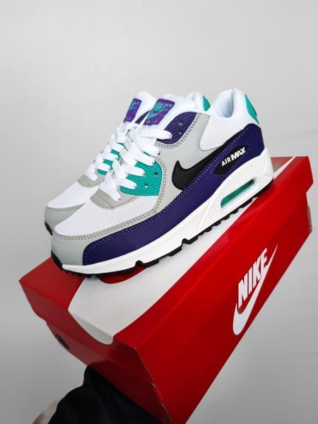 Чоловічі білі кросівки Nike Air Max 90 Essential Grape х Ейр Макс 40 ALL11203 фото