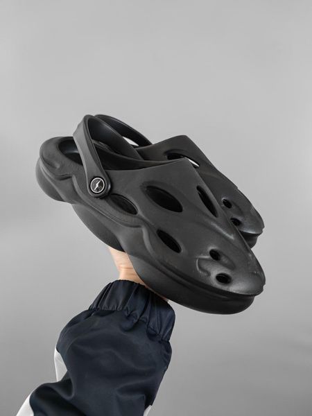 Чоловічі чорні крокси Adidas Yeezy Slider Style Black x Їзі Слайдер 40 ALL12477 фото