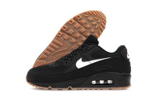 Чоловічі чорні кросівки Nike Air Max 90 Black White Gum х Ейр Макс 41 ALL16455 фото
