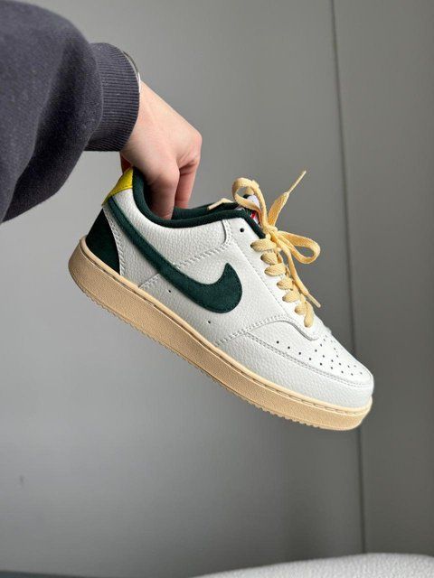 Білі кросівки унісекс Nike Court Vision Low White Green х Корт 36 ALL14604 фото
