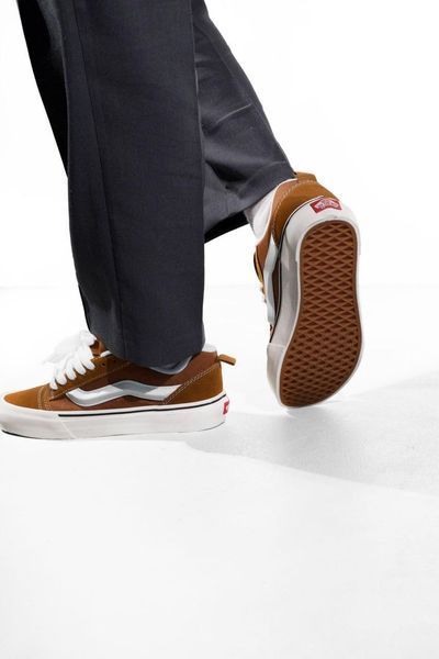 Жовті кеди Vans KNU Skool Brown White х Ванс 36 ALL14742 фото