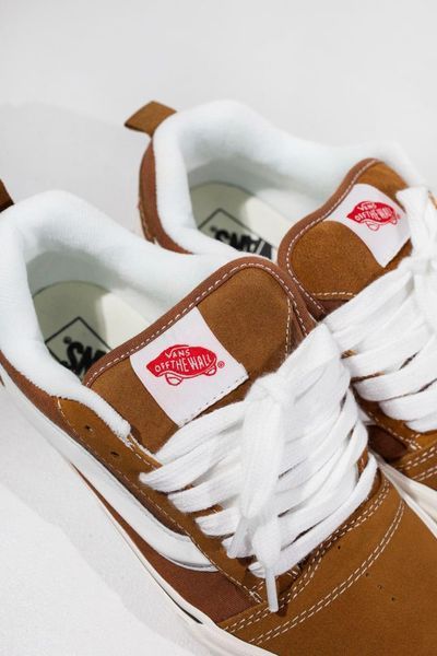 Жовті кеди Vans KNU Skool Brown White х Ванс 36 ALL14742 фото