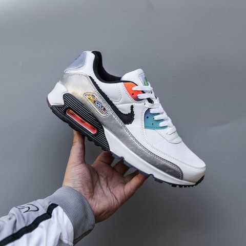 Чоловічі білі кросівки Nike Air Max 90 White Silver х Ейр Макс 43 ALL17461 фото