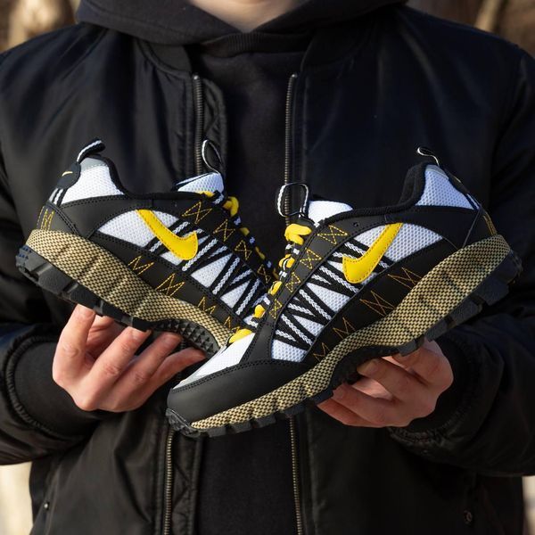 Чоловічі чорні кросівки Nike Air Humara White Black Yellow х Найк 41 ALL16126 фото