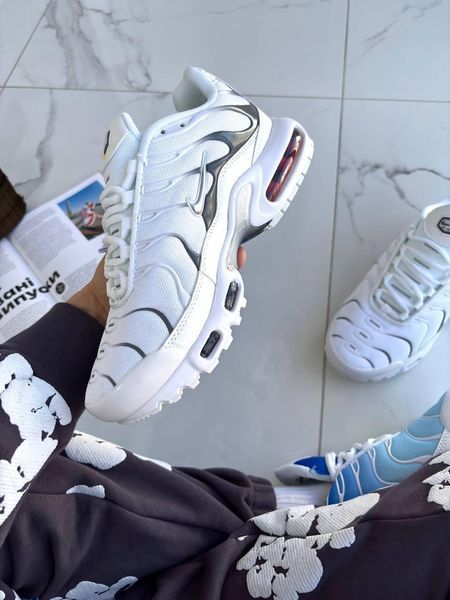 Жіночі білі кросівки Nike Air Max TN Plus White Silver х Ейр Макс ТН 36 ALL22250 фото