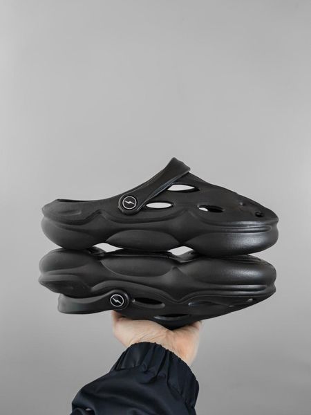 Чоловічі чорні крокси Adidas Yeezy Slider Style Black x Їзі Слайдер 42 ALL12477 фото