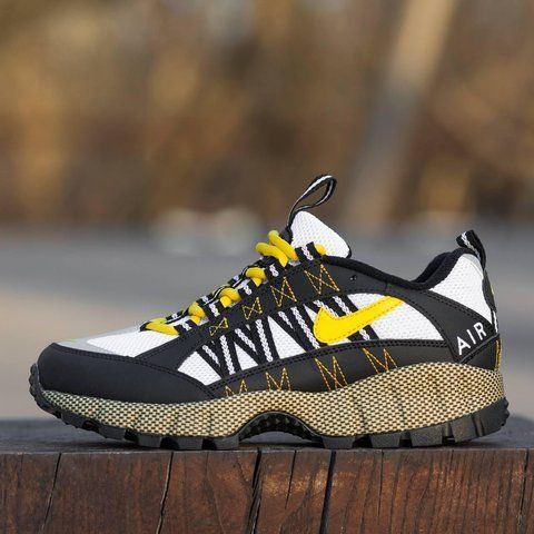 Чоловічі чорні кросівки Nike Air Humara White Black Yellow х Найк 42 ALL16126 фото