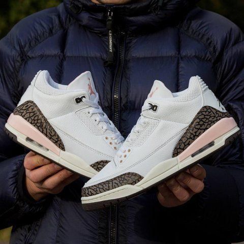 Білі кросівки унісекс Nike Air Jordan 3 Neapolitan Dark Mocha х Джордан 41 ALL14138 фото