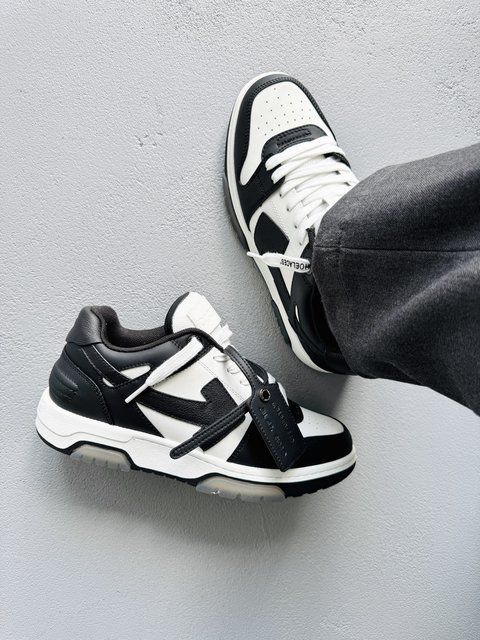 Чорні кросівки унісекс OFF WHITE Out Of Office for Walking Black White х Офф Вайт 36 ALL22873 фото