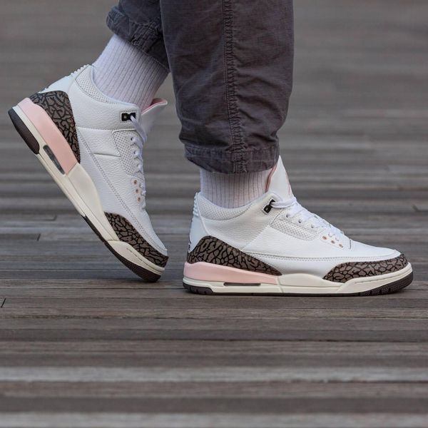 Білі кросівки унісекс Nike Air Jordan 3 Neapolitan Dark Mocha х Джордан 41 ALL14138 фото