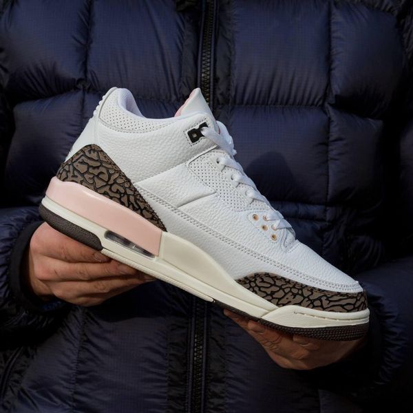 Білі кросівки унісекс Nike Air Jordan 3 Neapolitan Dark Mocha х Джордан 41 ALL14138 фото