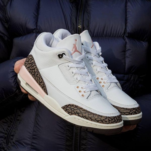 Білі кросівки унісекс Nike Air Jordan 3 Neapolitan Dark Mocha х Джордан 41 ALL14138 фото