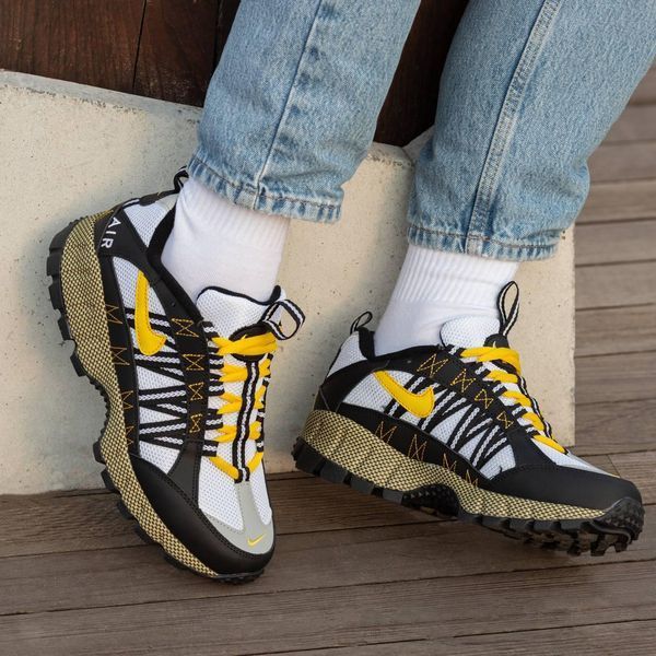 Чоловічі чорні кросівки Nike Air Humara White Black Yellow х Найк 42 ALL16126 фото