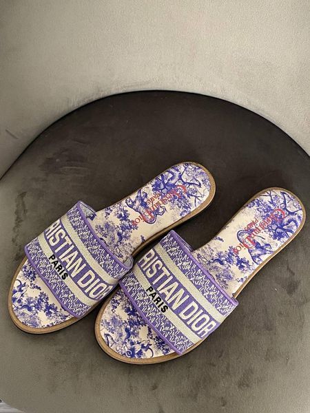 Жіночі шльопанці Christian Dior Slippers Violet х Діор Сліперс 36 ALL12537 фото