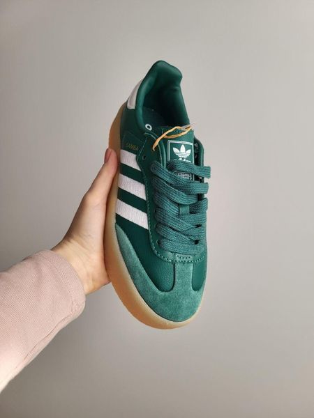 Зелені жіночі кросівки Adidas Samba XLG Platform Green x Самба ALL17826 фото