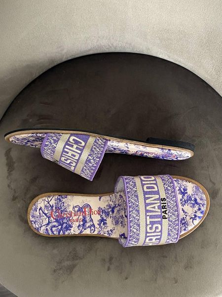 Жіночі шльопанці Christian Dior Slippers Violet х Діор Сліперс 36 ALL12537 фото
