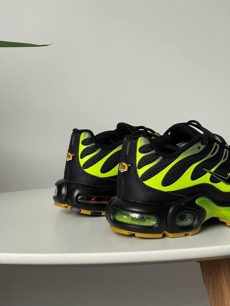 Чоловічі чорні кросівки Nike Air Max TN Plus Black Green х Ейр Макс ТН 40 ALL19529 фото