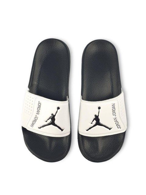 Білі шльопанці унісекс Jordan Slides White Black х Джордан 36 ALL17233 фото
