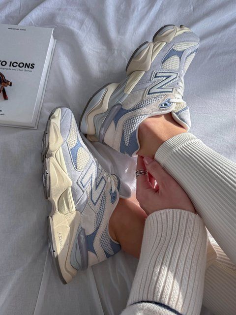 Жіночі пурпурні кросівки New Balance 9060 Pearl Grey Linen х Нью Беланс 36 ALL24198 фото