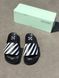 Чоловічі чорні шльопанці, капці Slippers OFF White Black White х Найк 40 ALL04427 фото 2