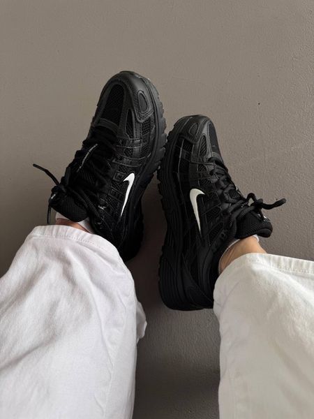 Чорні кросівки унісекс Nike P-6000 Black White х Найк 36 ALL20129 фото