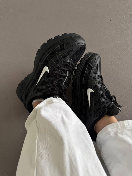 Чорні кросівки унісекс Nike P-6000 Black White х Найк 36 ALL20129 фото