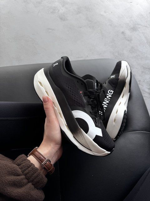 Чорні кросівки унісекс Loewe ON Cloudboom Max White Black х Лойве 36 ALL24150 фото